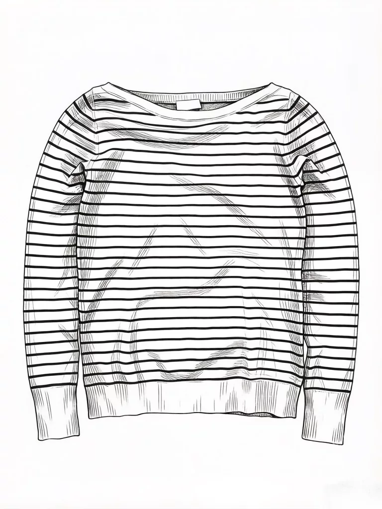 【Dini】AW06 Grey adn Black Striped SweatShirt
