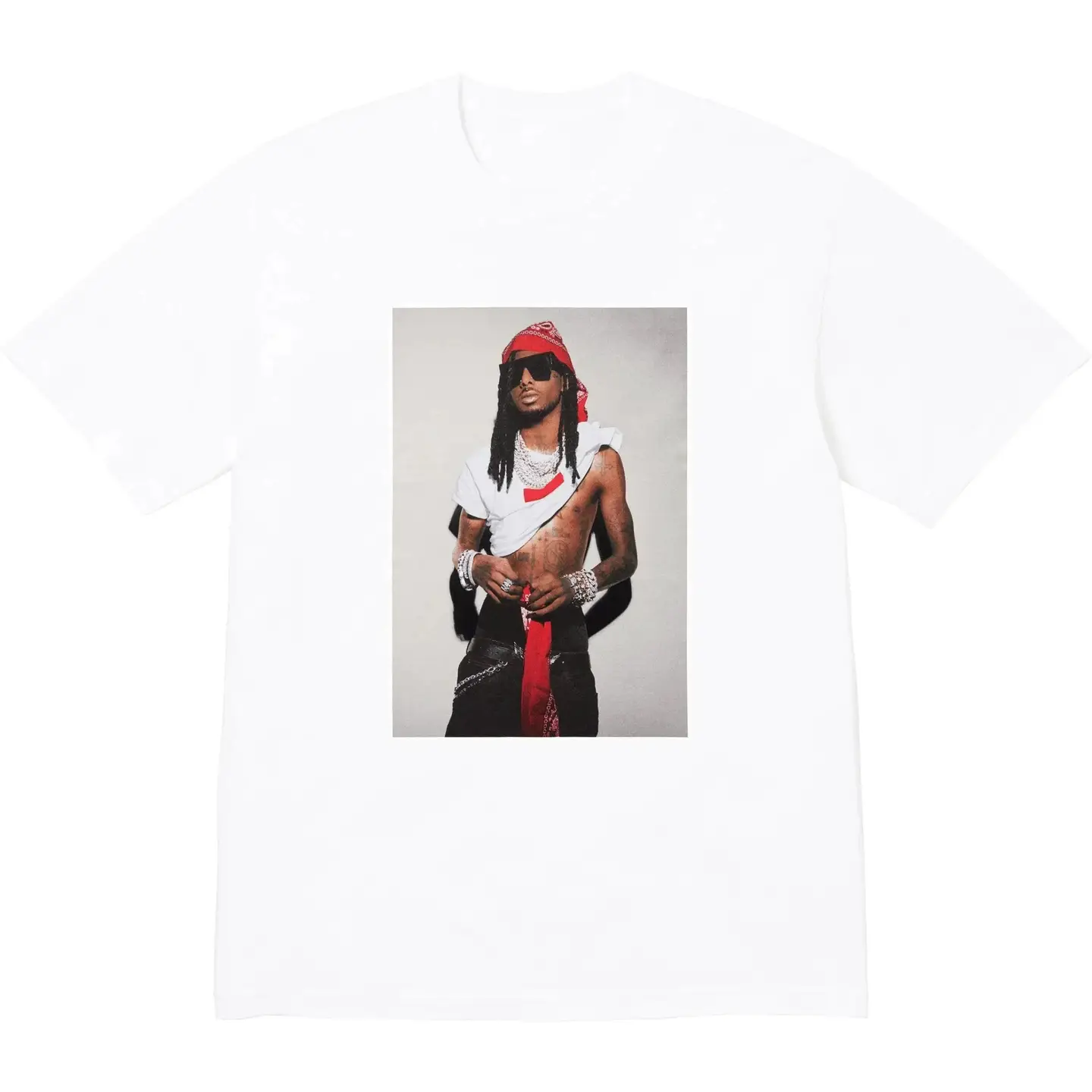 Fw25PlayboiCartiTeeCartiCharacterPhotoPrintedShort-SleevedPureCottonT-ShirtBaseShirtforMenandWomen