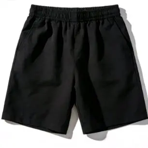 Front Crotch Area with Fish Mouth Design, Vertical Stripe Waistband, Three-Color Camouflage Shorts 55032305