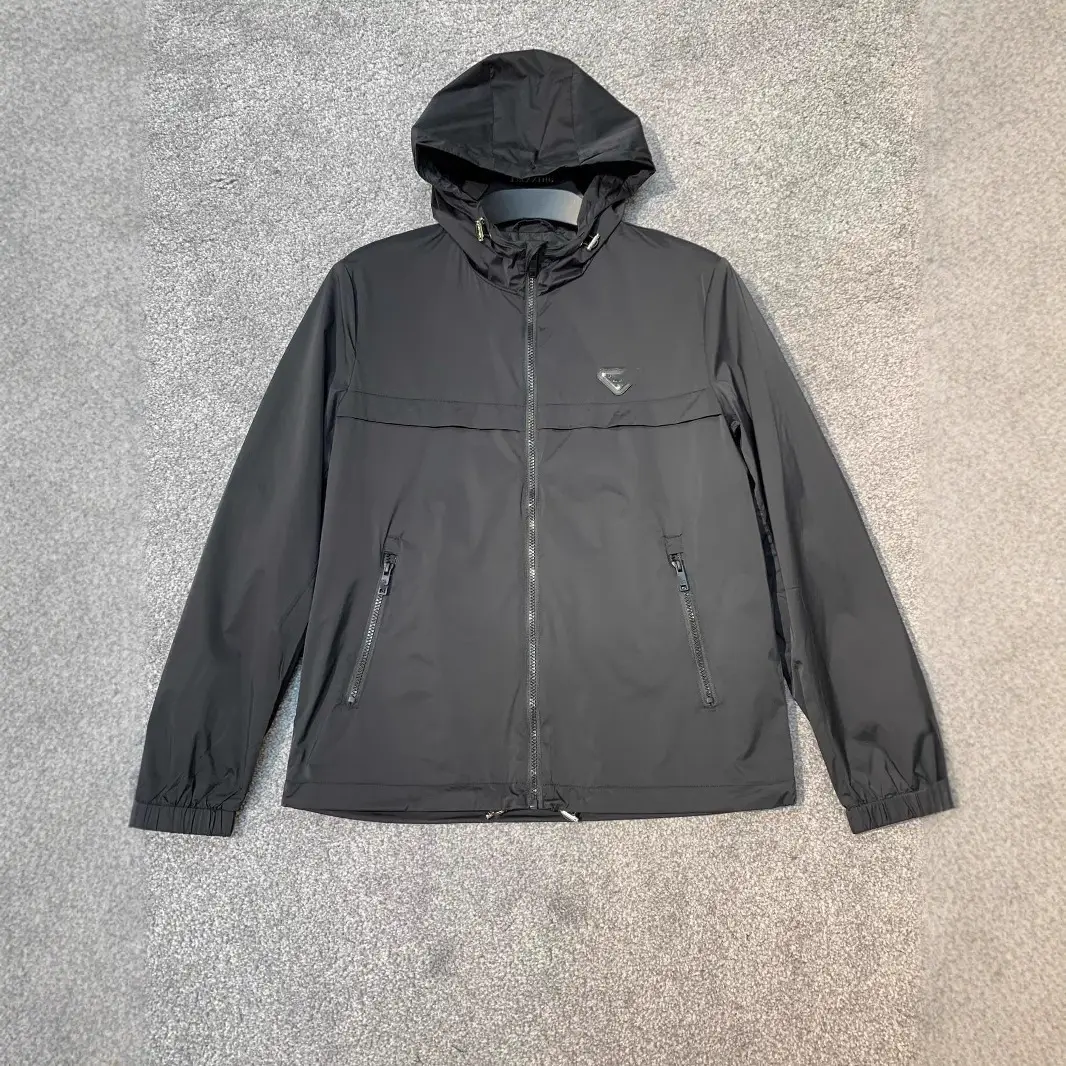 Correct Version 2025 Early Spring New P Home Classic Triangle Logo Iron Brand Men's and Women's Hooded Jacket Jacket