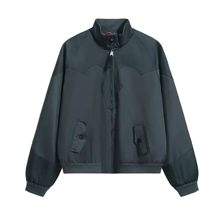Waxed Vintage-Style Bomber Jacket 9007