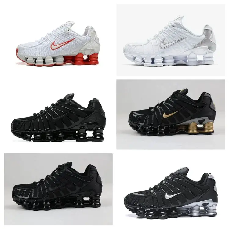 Nike Shox TL White Red Black Gold Silver