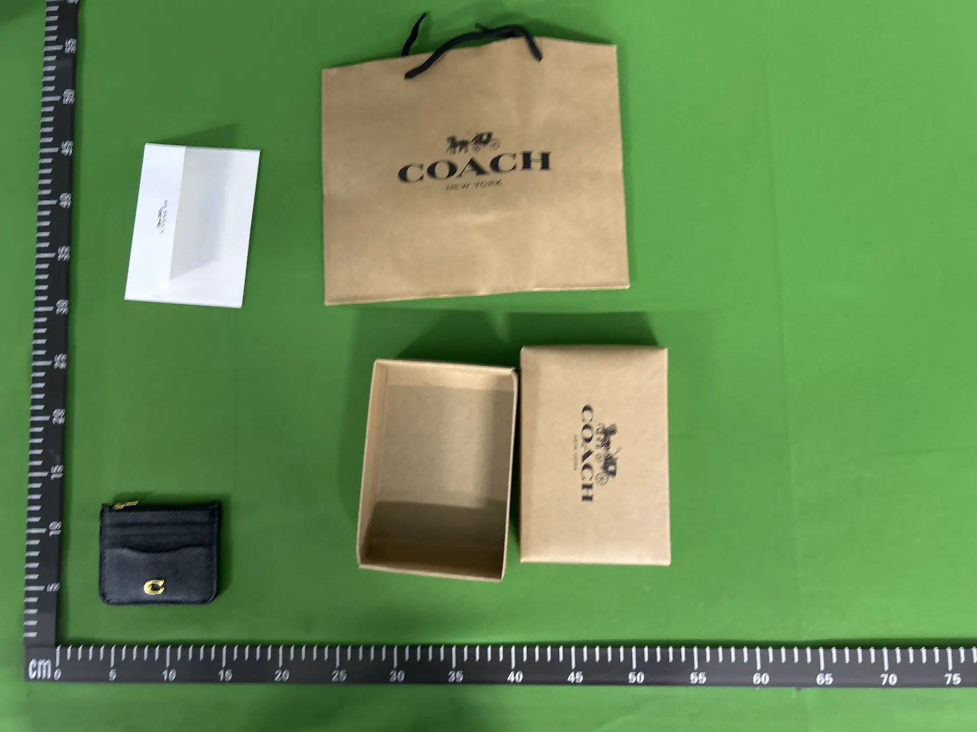 Coach Card Case Black