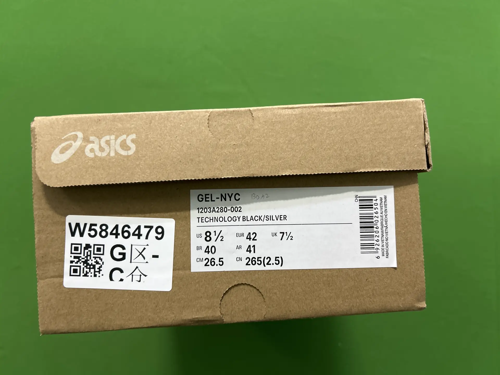 Asics GEL-NYC TECHNOLOGY BLACK/SILVER