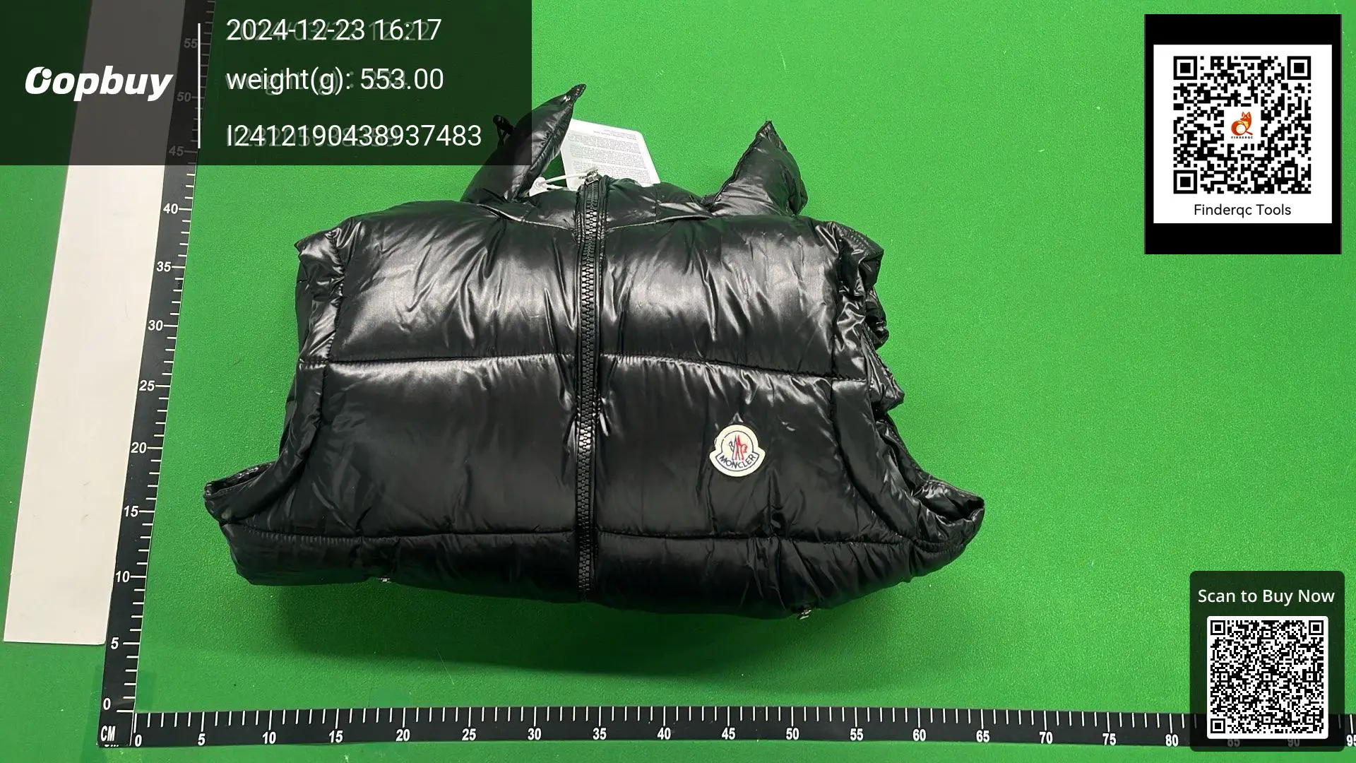 Moncler puffer vest black