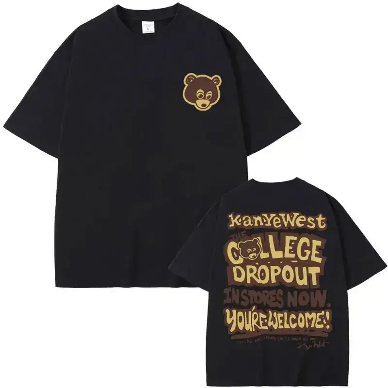 European Size Cross-Border [European Size Cotton t] Best Famous Kanye West the College Dropou
