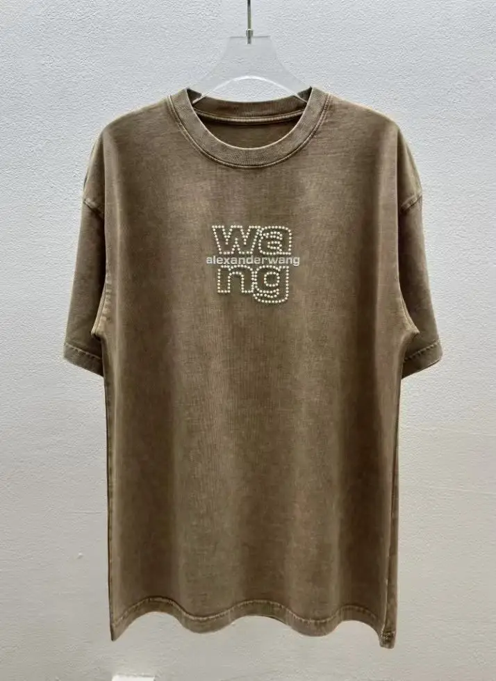 Letter Print Casual Short-Sleeve T-Shirt for Men and Women