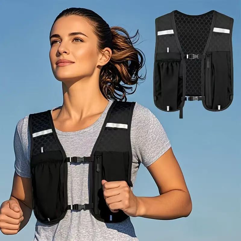 Running Mobile Phone Bag, Outdoor Mountaineering Vest, Cycling and Hiking Storage Backpack, Water Bottle Bag, Lightweight Sports Bag QC-foto från 1688 på Qualit.ly