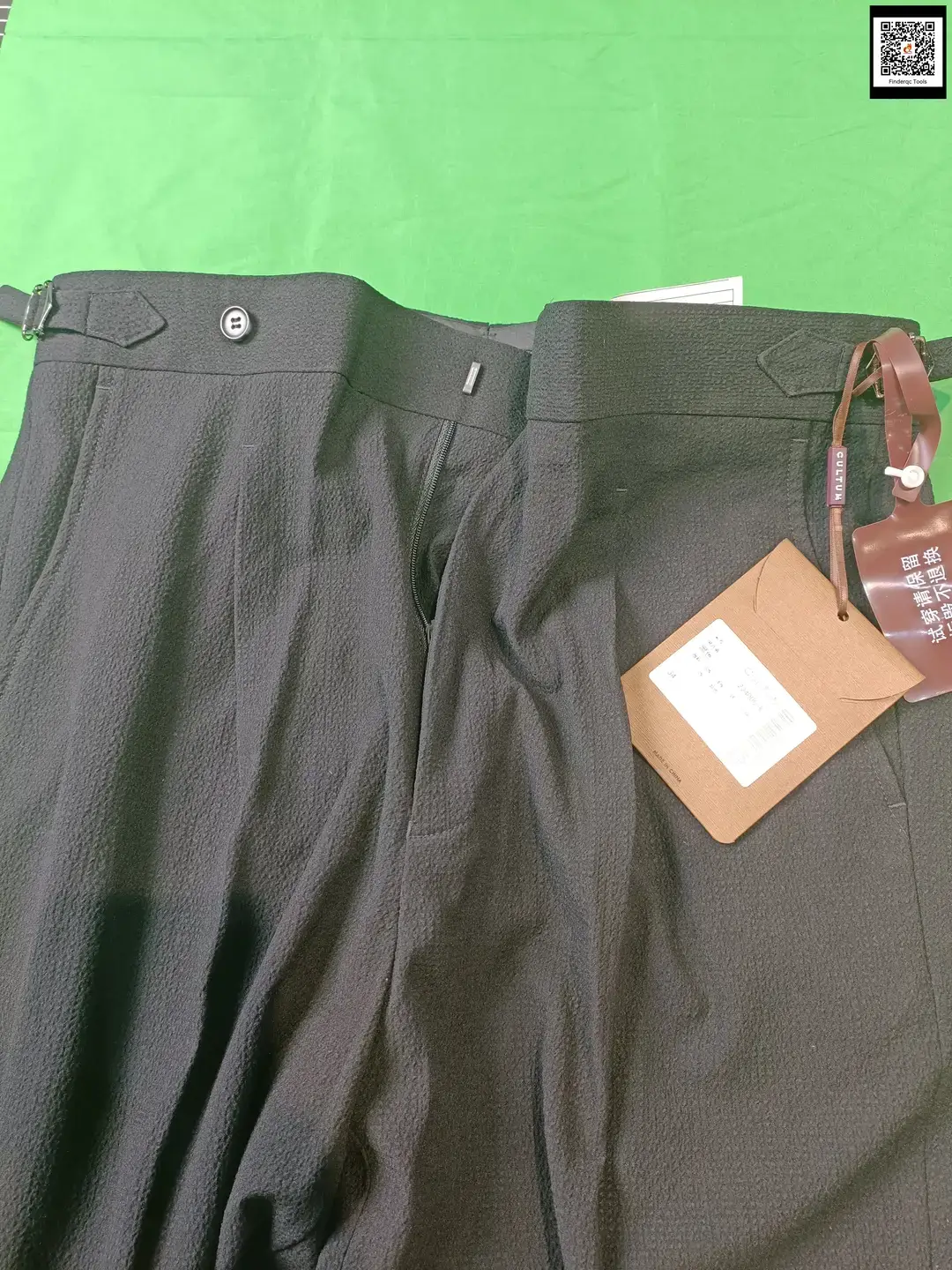 Cultum Seersucker Men's Pants Thin Straight-Leg Loose Dress Pants Italian Naples Style Spring and Summer Casual Breathable