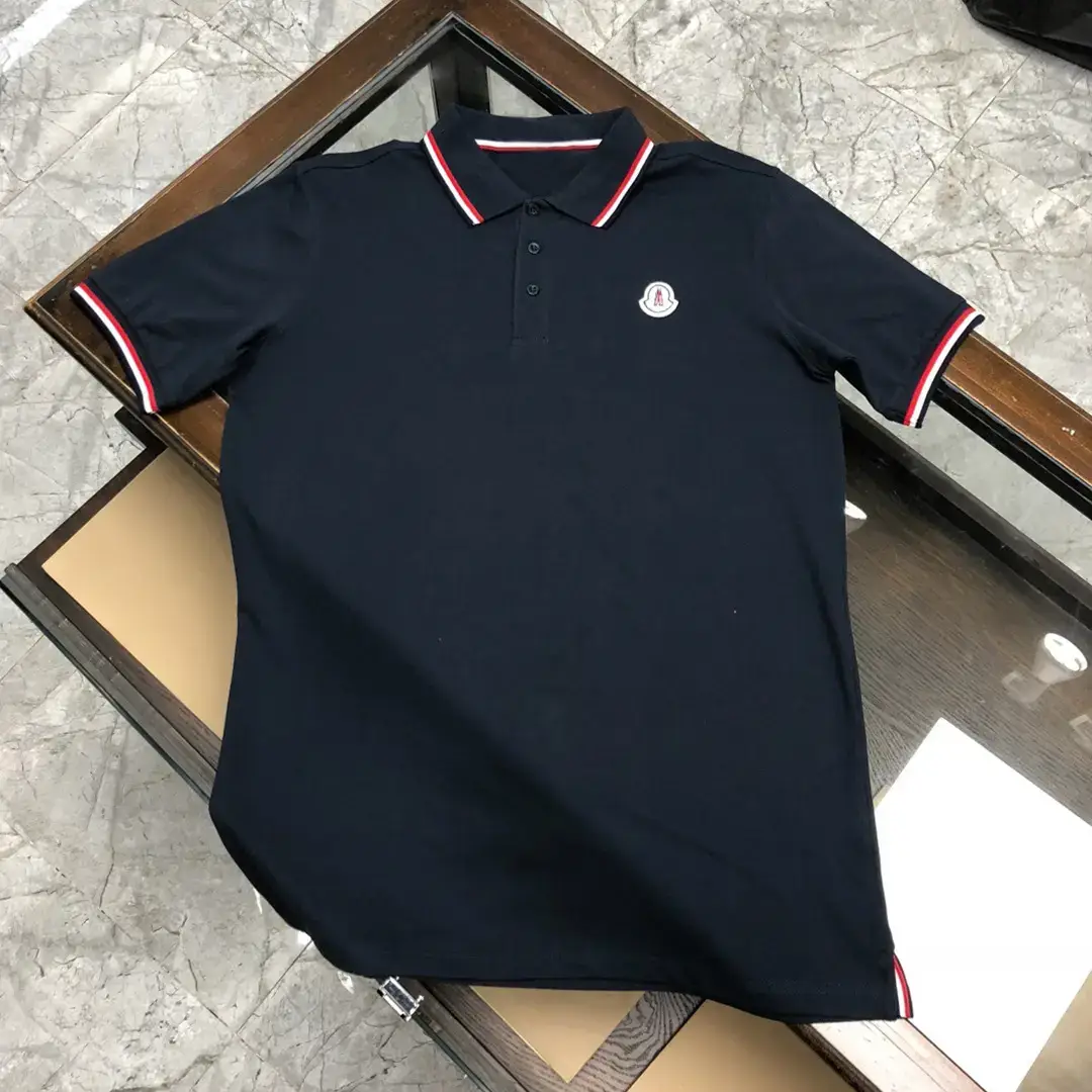 跨境外贸夏季新款蒙口淼男士polo衫短袖纯棉 翻领潮牌t恤男休闲