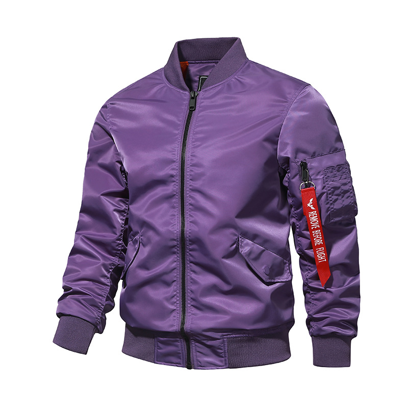 [Cotton/thin] new autumn air force ma1 pilot jacket men's embroidered baseball uniform jacket workwear jacket