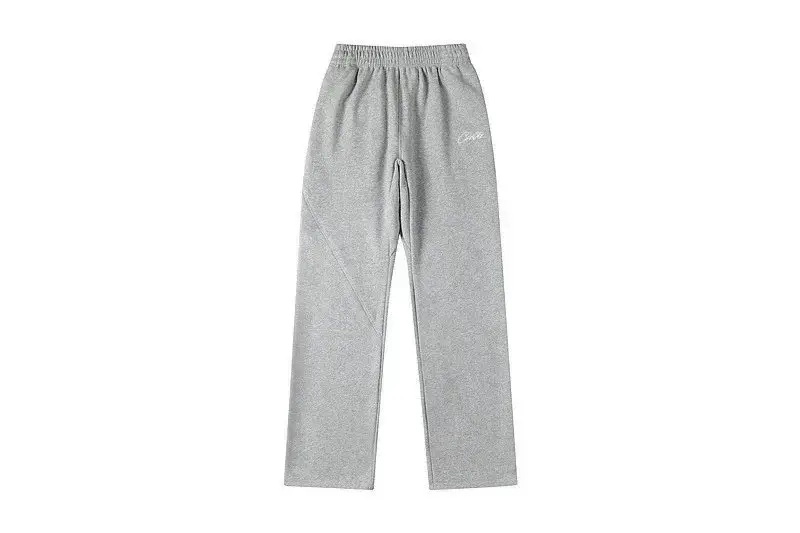 Devil's Embroidery Letter Knit Straight Leg Pants