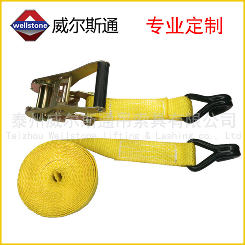 1.5 "38mm double S hook rope tensioner cargo binding belt tightening belt ratchet tensioner