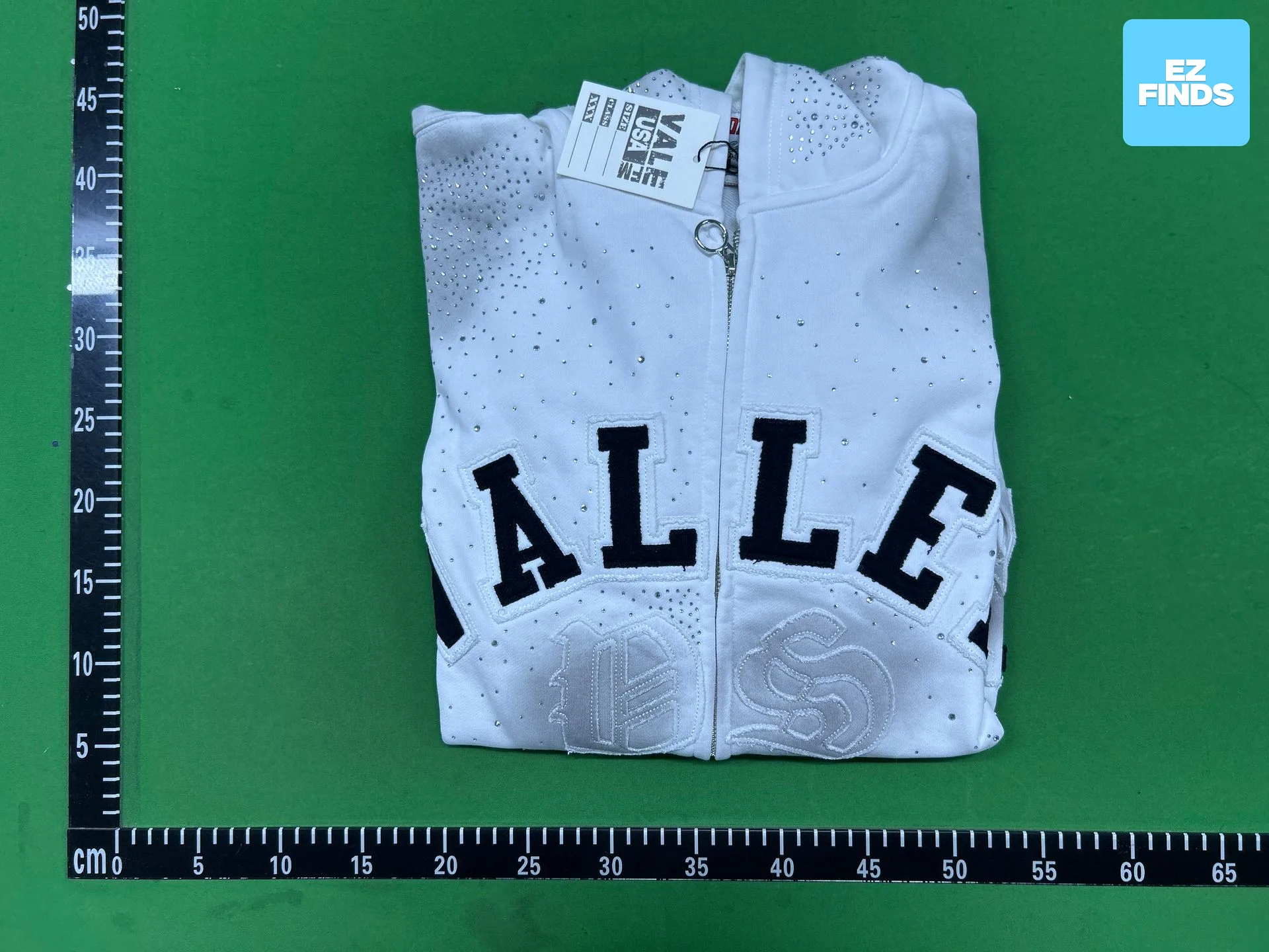 American-Style High-Quality Vale Letter-Print Trendy Brand High-Street Casual Loose Retro Washed Cardigan Hooded Jacket for Men photo QC de 1688 sur Qualit.ly QC