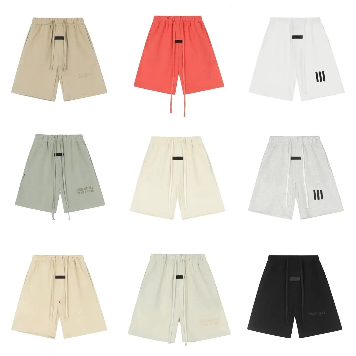 AK47 High Street Loose Fit Letter Print Casual Shorts