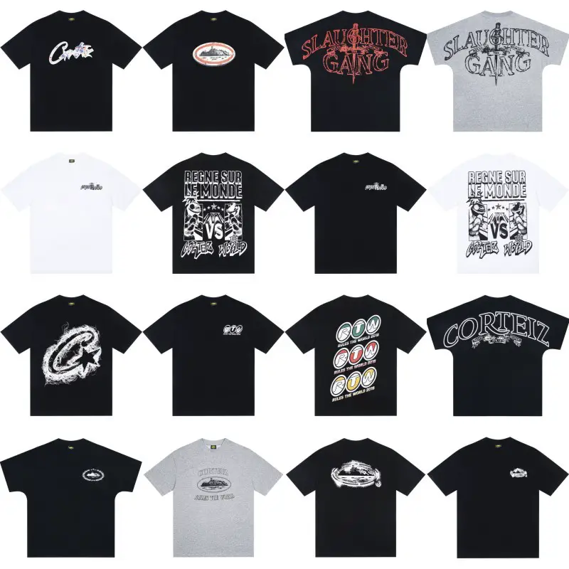 American Style Short-Sleeve T-Shirt for Men, Ins Street Style T-Shirt, Summer High Street Half-Sleeve for Women