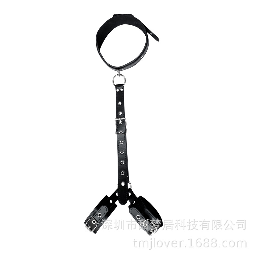 Sexy leather SM anti-back handcuffs female restraint flirting sex toys adult sex products wholesale