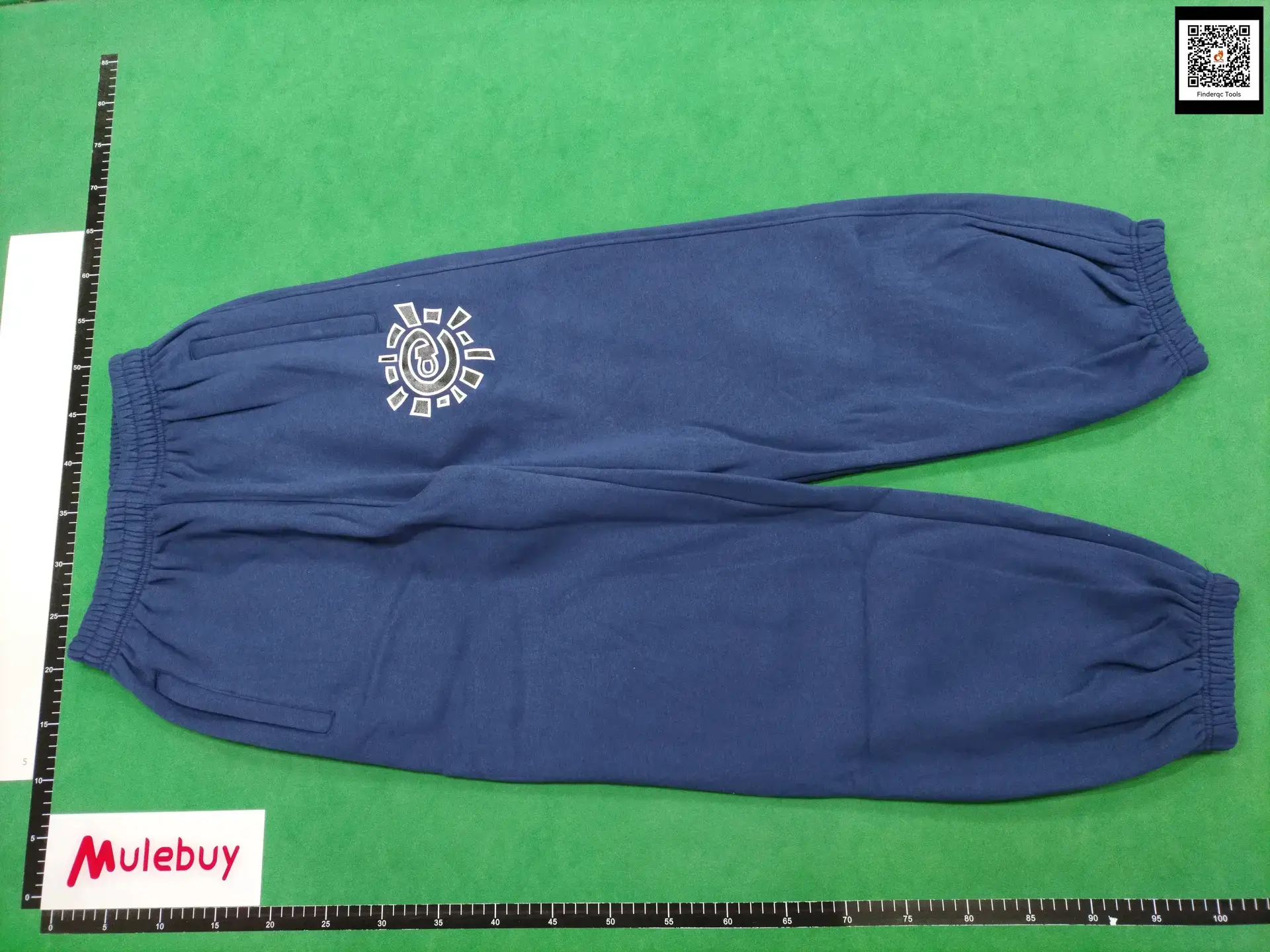 Adwysd Sun Logo Sweatpants Navy Blue