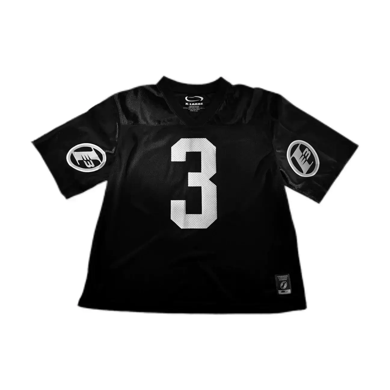 Vintage Hollow Mesh Rugby Jersey T-Shirt with Letter Print, Same Style as Playboicarti