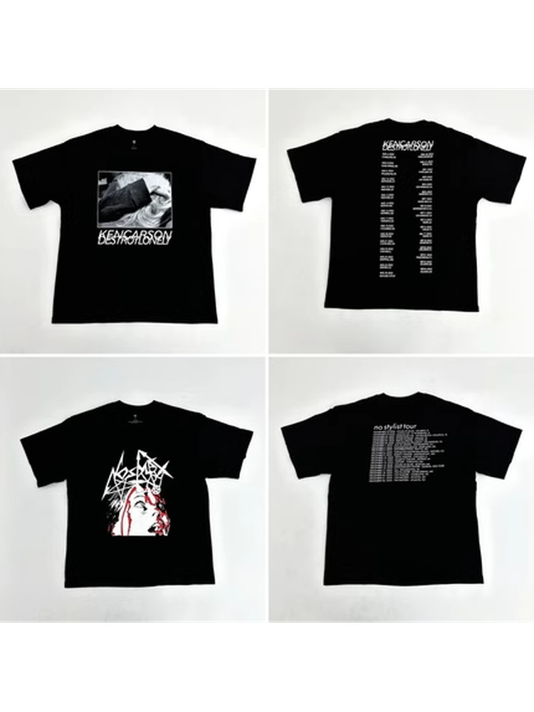 We Co-Branded with Playboicartl Destroy Lonely Album Merchandise Limited Edition Short-Sleeved T-Shirt