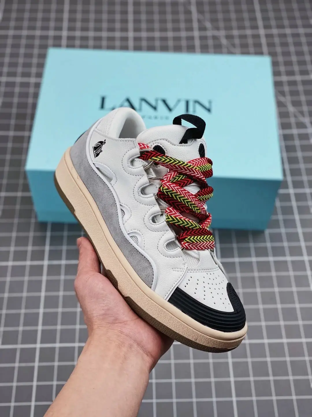 Lanvin浪凡LeatherCurbSneakers板鞋面包鞋潮流情侣鞋