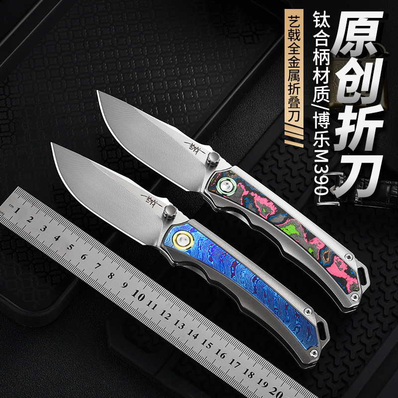 Foldable Outdoor Jungle Survival Outdoor Knife Survival Multi-Functional Outdoor M390 Camping Portable Foldableing Knife