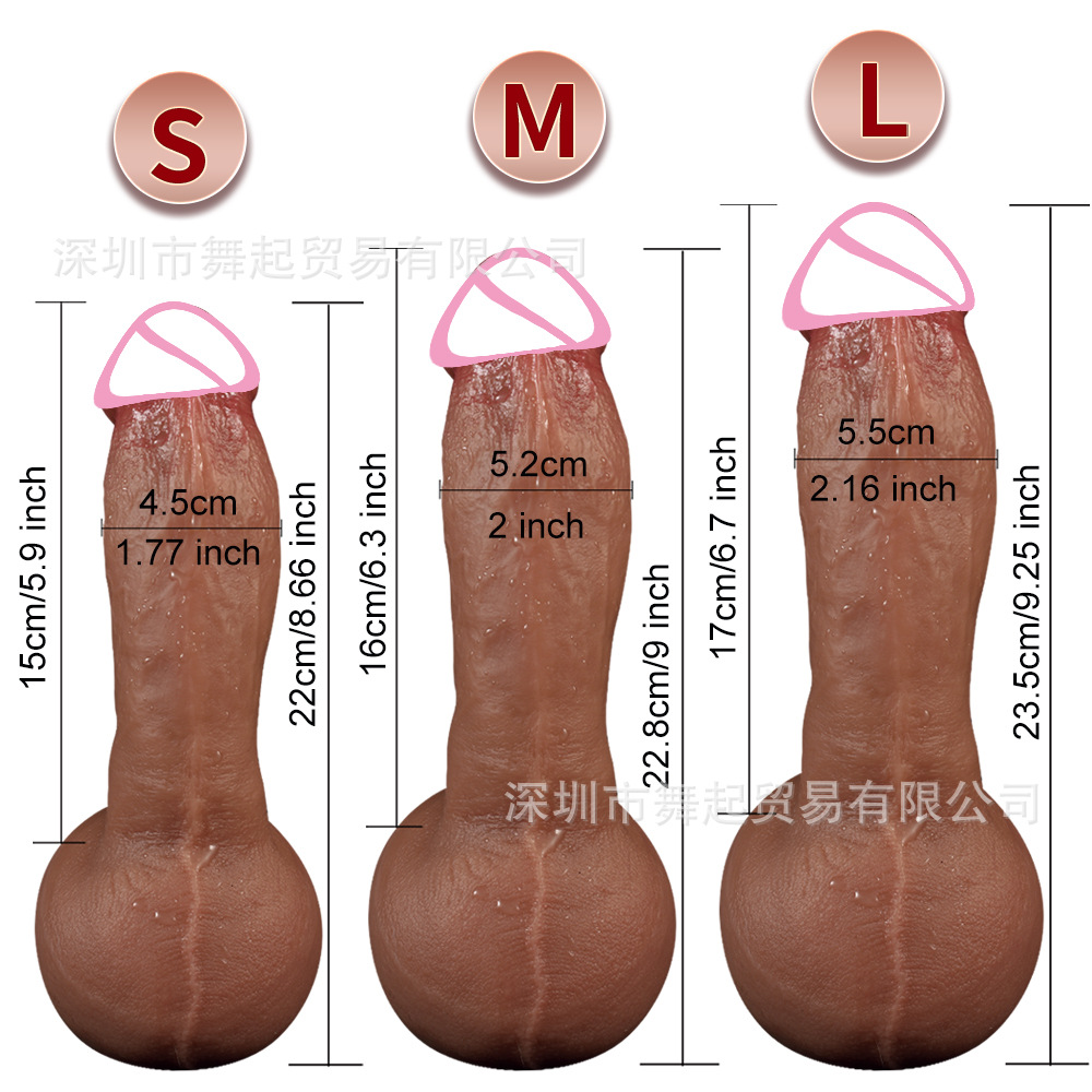 Cross-border silicone penis manual dildo egg-free dildo dildo female masturbator sex toys wholesale