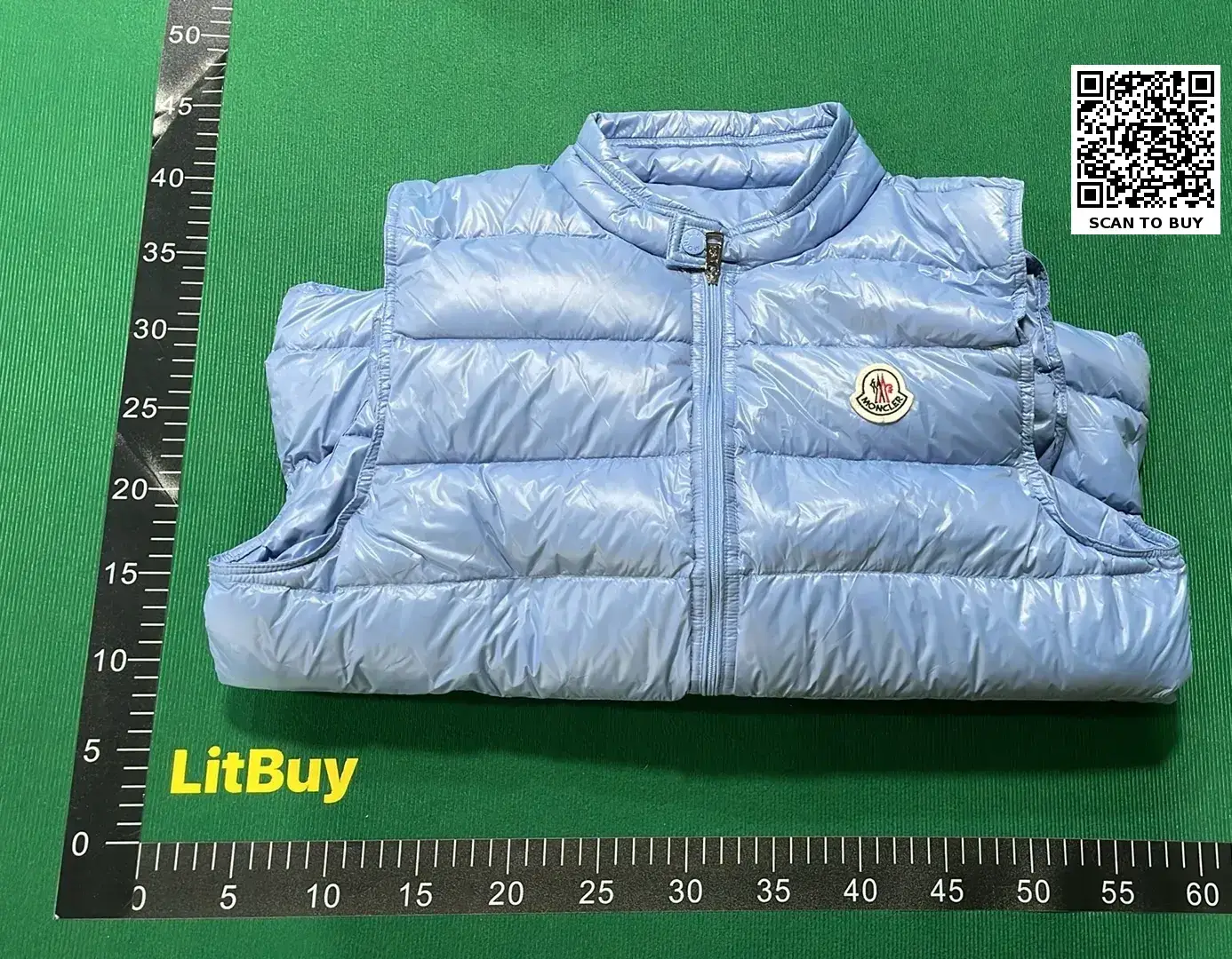 Moncler Down Vest Light Blue