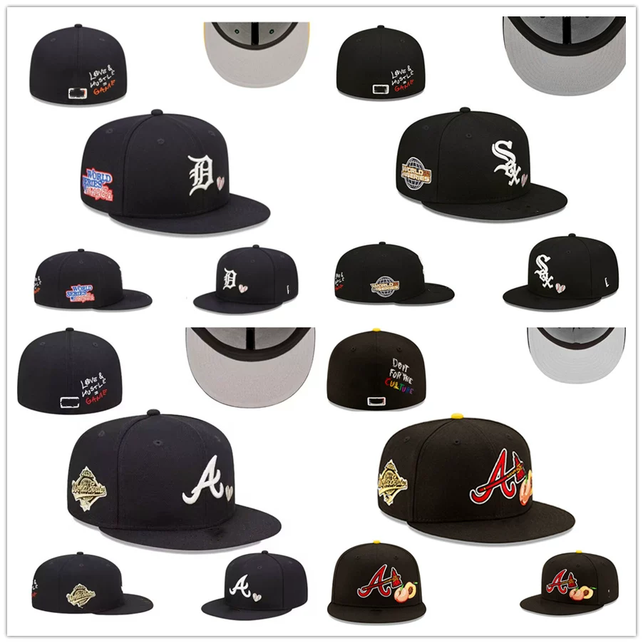 Black Full-Seal Cap, Trendy Hip-Hop Baseball Cap for Men and Women, Non-Adjustable Flat-Brim Hat, European and American Style Reverse-Wear Cap Foto QC de TAOBAO na Qualit.ly
