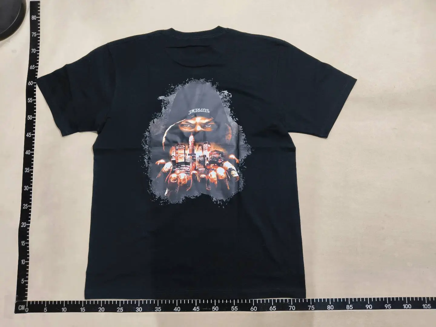 23Fw Fighter Tee Warrior Character Print on the Back Short-Sleeved Street Fighter Graphic T-Shirt Unisex