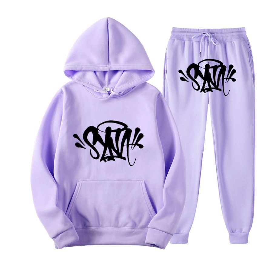 SynaWord High Street Fashion Brand suit Men's and Women's Ins Trendy Hip Hop Hoodie Syna Printed Sweater Explosion