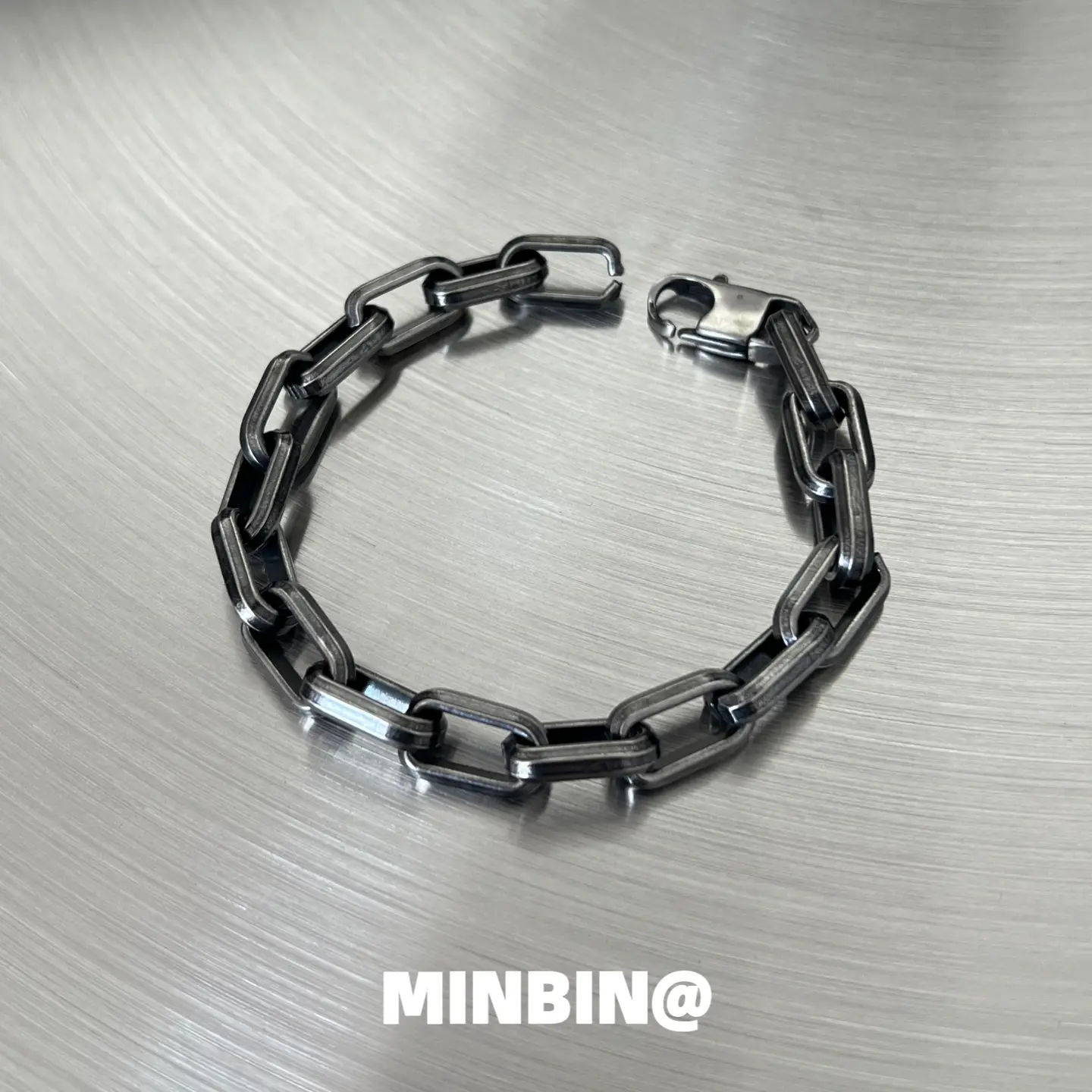 Non-Fading Titanium Steel Bracelet Men Retro Distressed Niche Stylish Fashion hip hop Classy Cuban Bracelet for Men
