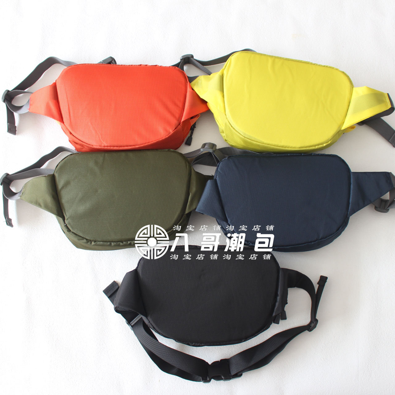 Outdoor 2-Liter Lightweight Nylon Women's Small Waist Bag Trendy Dopamine-Style Phone Crossbody Chest Bag