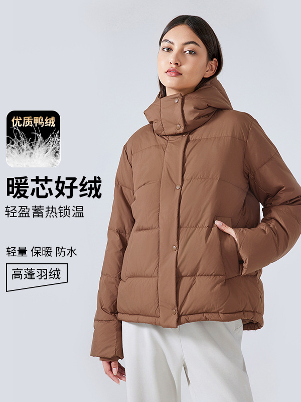 Winter New Waist Slimming Hooded Down Jacket Women's Fashionable All-match Thickened Windproof Warm Jacket DAW160