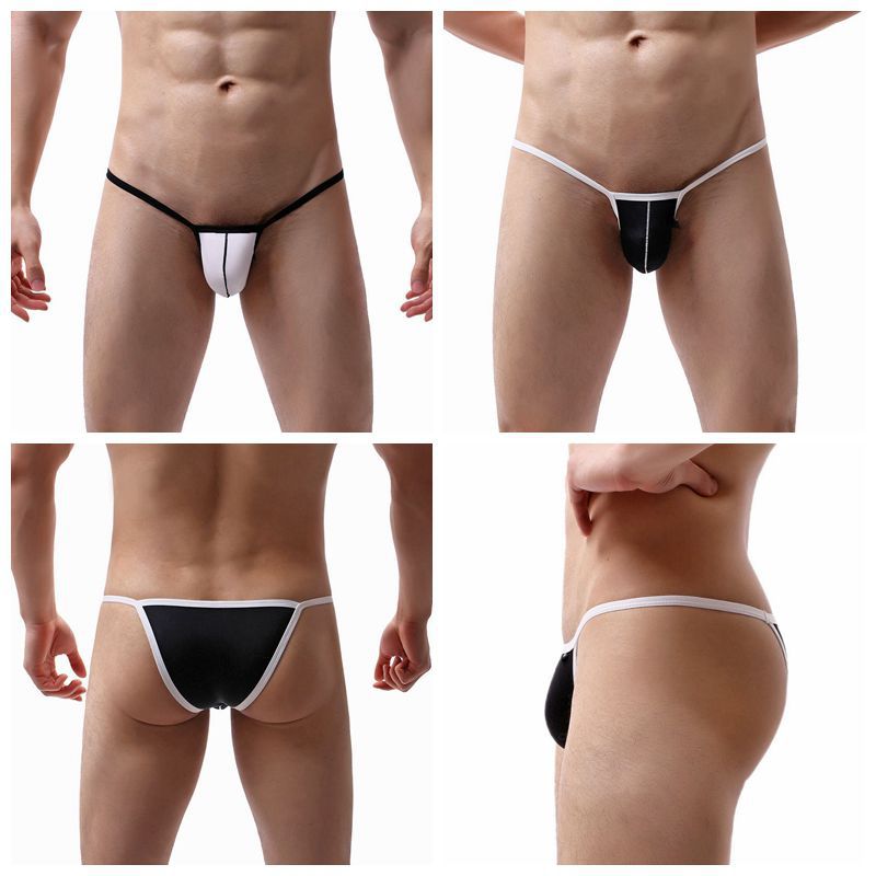 Men's Sexy Exclusive Nylon Swimming Trunks Factory Nylon Low-Waist Sexy Underwear Fashionable Triangle Convex J Swimming Trunks