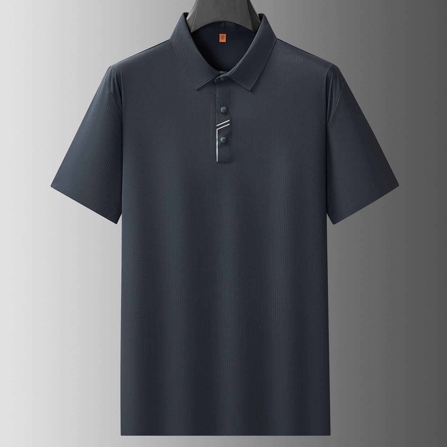 Plus-Size Brother 2026 Extra Large Ice Silk Short Sleeve Polo Shirt Men's Summer Thin Seamless Loose Half-Sleeve Top