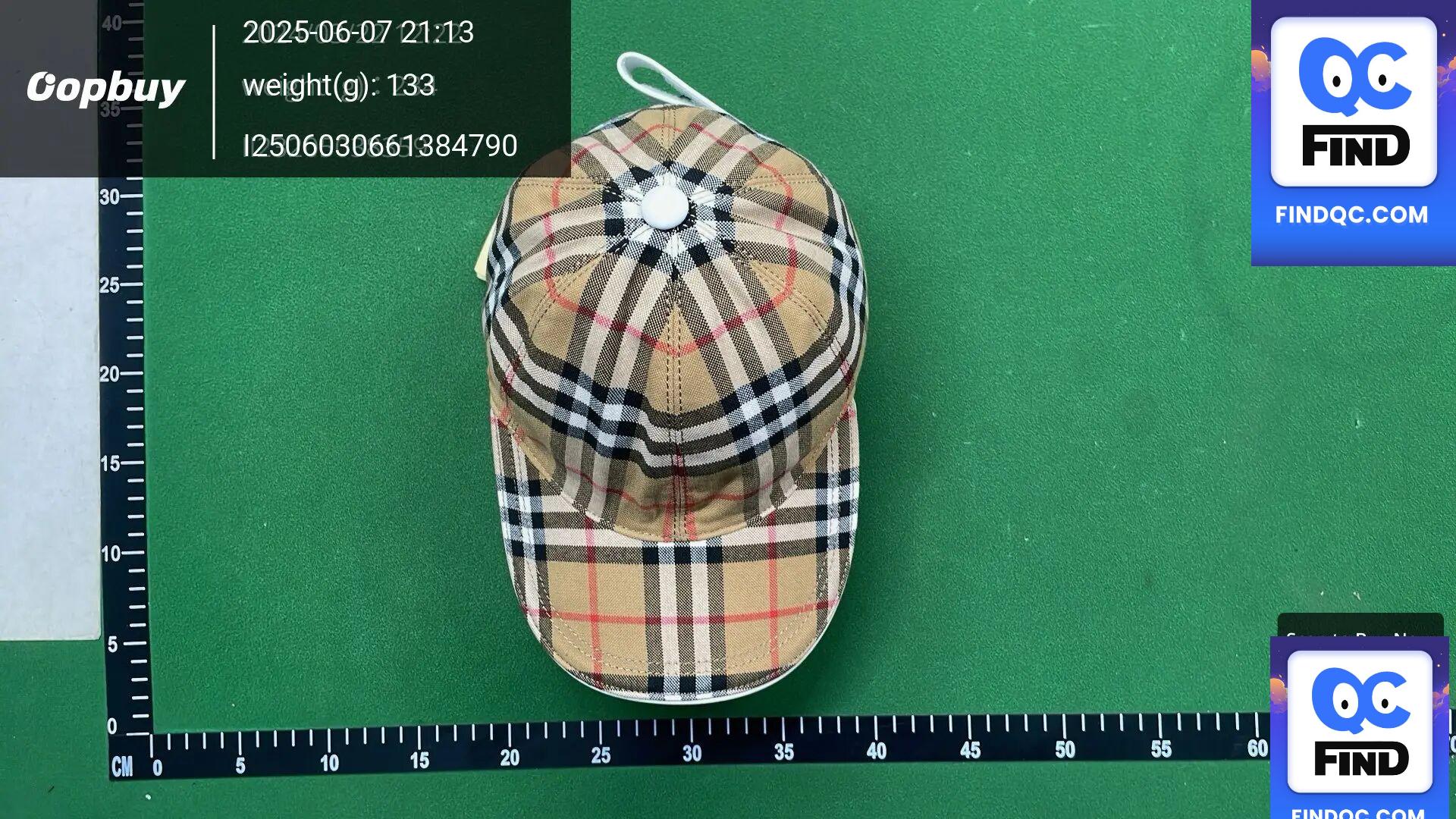 Burberry Nova Check Baseball Cap QC