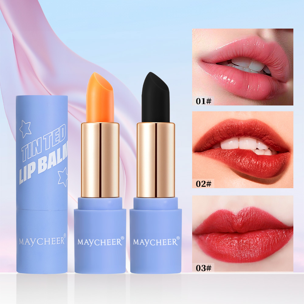 Cross-border English version MAYCHEER lipstick color change lipstick moisturizing not easy to fade white lip balm foreign trade