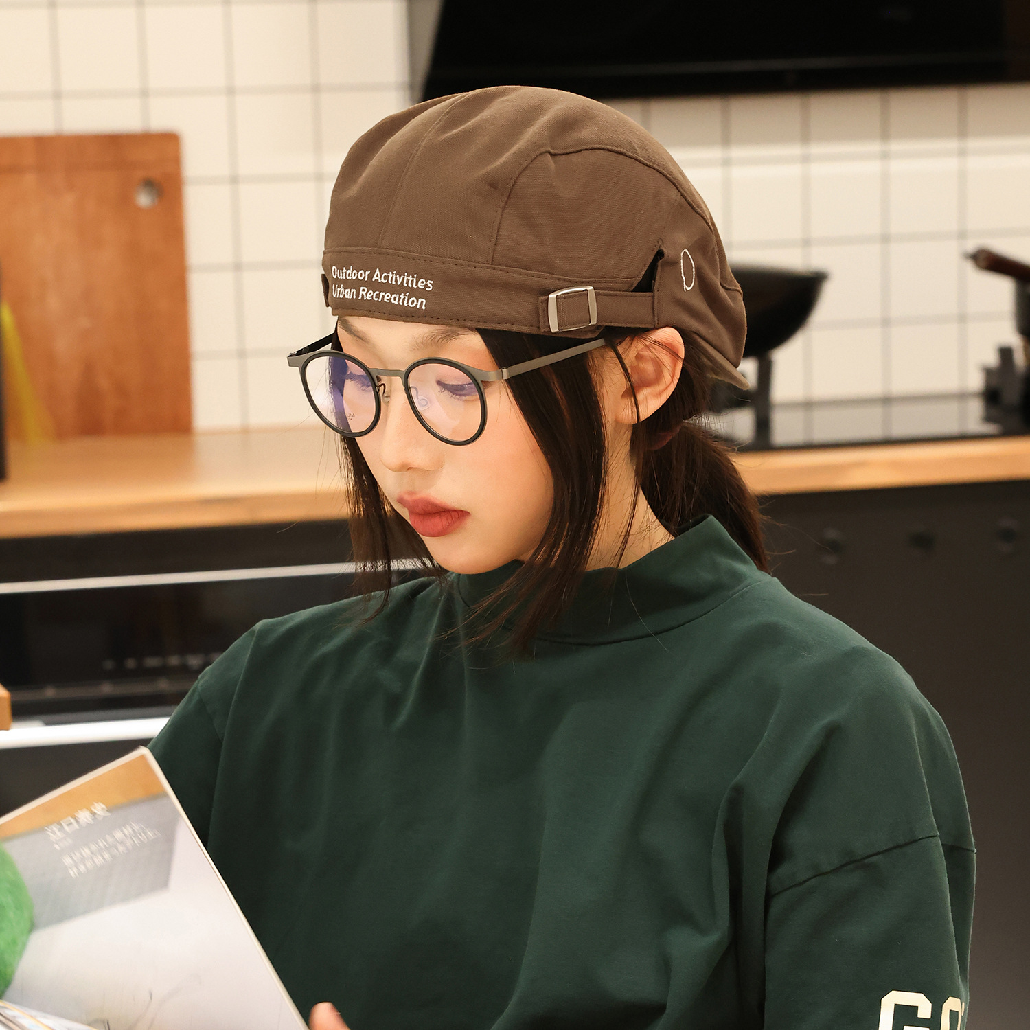 Spring New Beret Women's Spring and Autumn Thin Elegant Painter's Hat Men's Face Shown Small Hat Reverse Wear Forward Hat