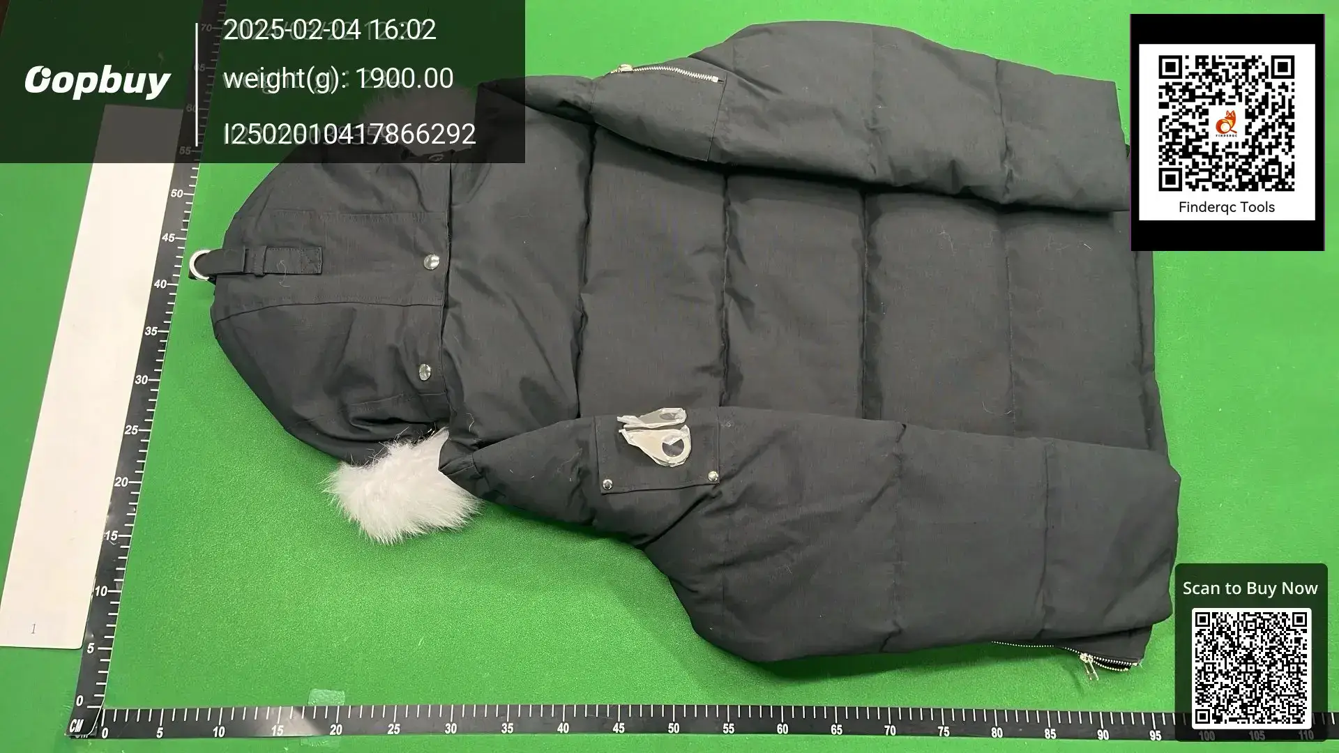 Palm Moose # 05 Women Fox Fur Hooded 3Q down Jacket