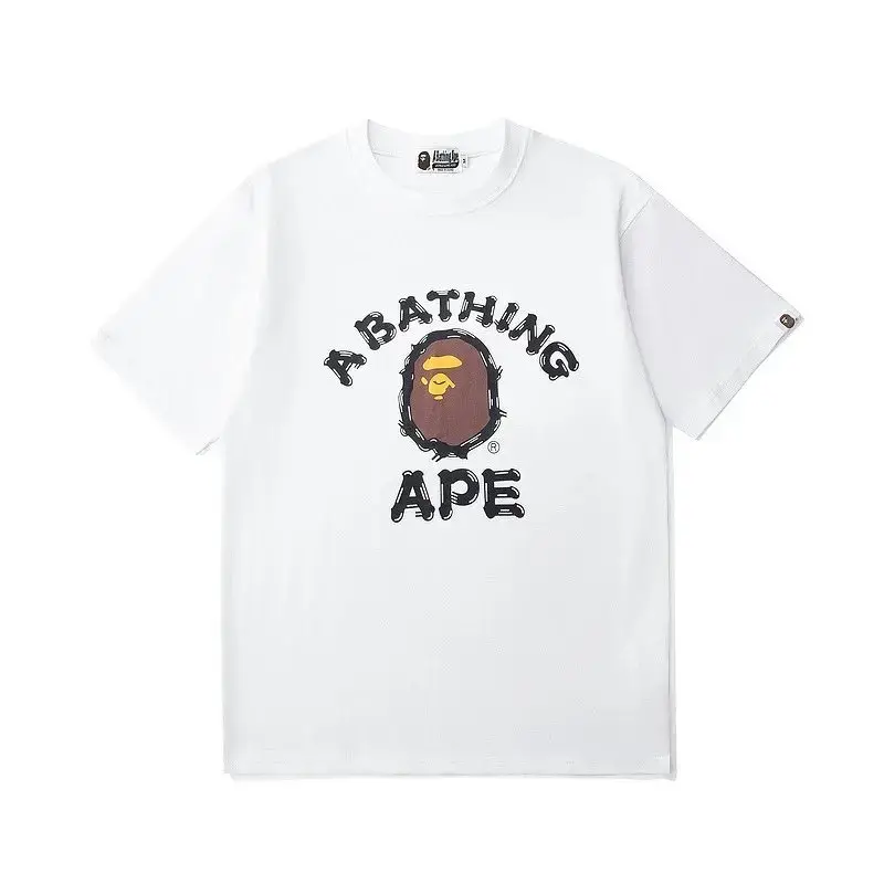 A Bathing Ape White Graphic T-Shirt