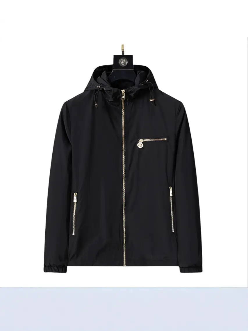 Jacket 2025 Spring and Autumn New Men's Jacket Fashionable Long Sleeve Hooded Zipper Solid Color Casual Men's Top