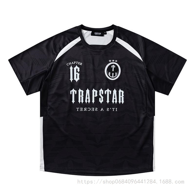 Trapstar Monogram Football Jersey Loose Quick-Drying No. 16 Printed Short-Sleeved Bottoming T-Shirt