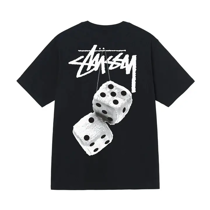 Long-Term Stu New Men's and Women's Short-Sleeved T-Shirts Summer Navy Khaki Black White Men's Loose T-Shirts