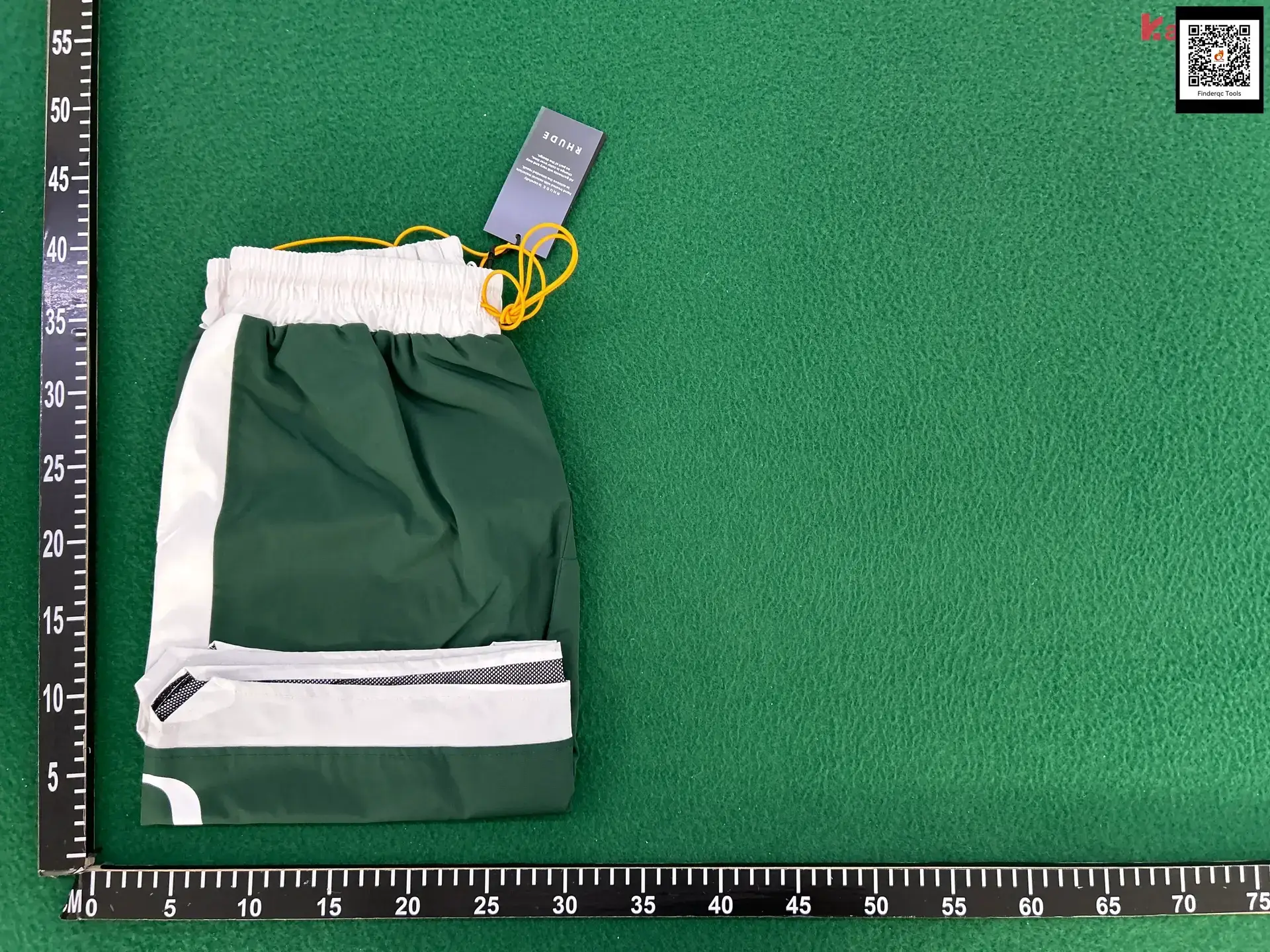 Rhu Shorts Wanbao Road Fog High Street Trendy Brand Drawstring 3m Letter Reflective Hip-Hop Beach Five-Point Basketball Pants Men's De