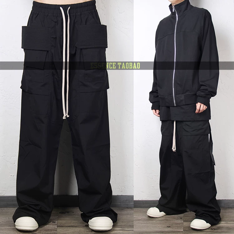 Essentially RODrk Dark CARGO workwear, loose wide leg pants, elephant pants, hip-hop trendy men's clothing from Europe and America