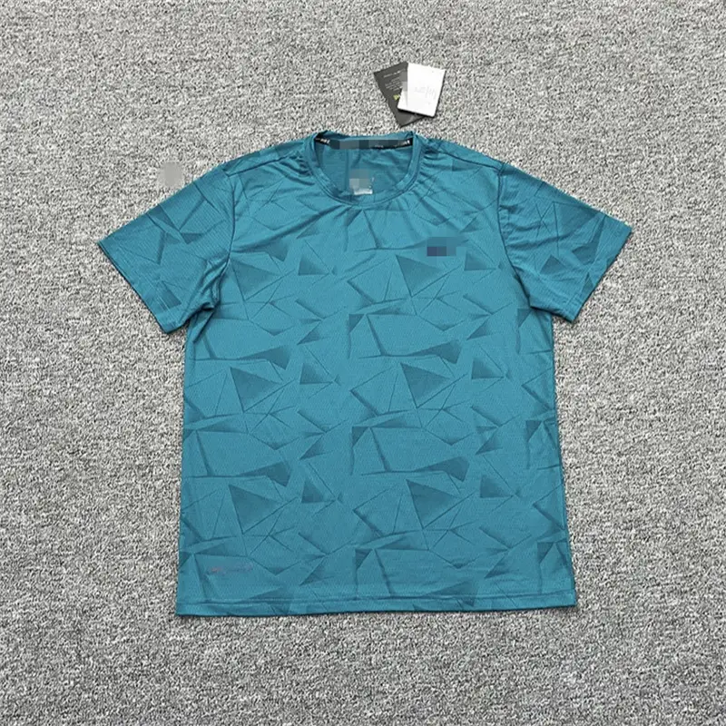 Brand T-Shirt Wholesale Quick-Drying Elastic Sports Short-Sleeved Men's Summer Loose Running Printed Fitness Casual Tops