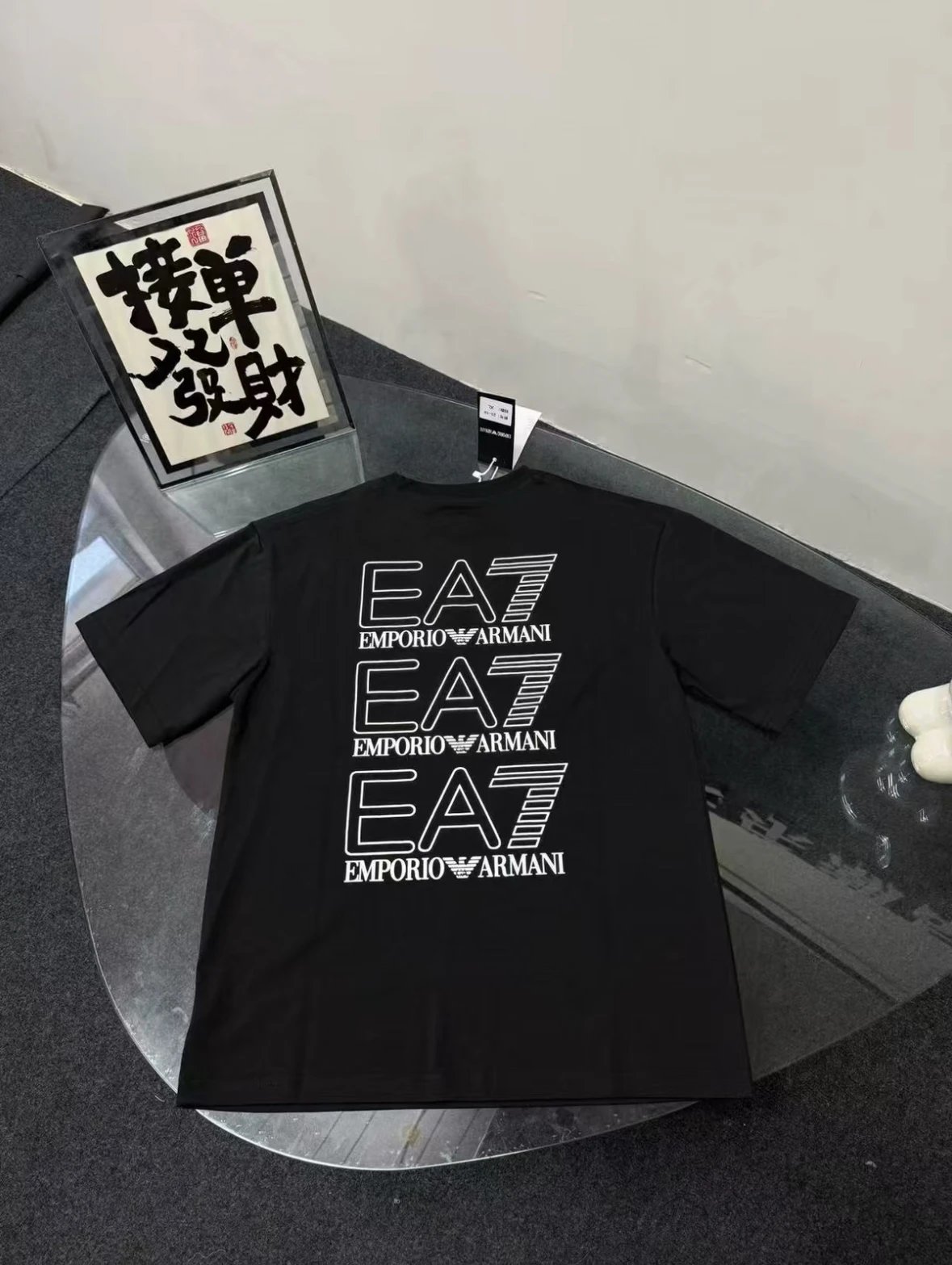 【现货】阿玛尼EA7短袖T恤 高品质高质量 背后ea7logo 男女同款 下单留言身高体重!
