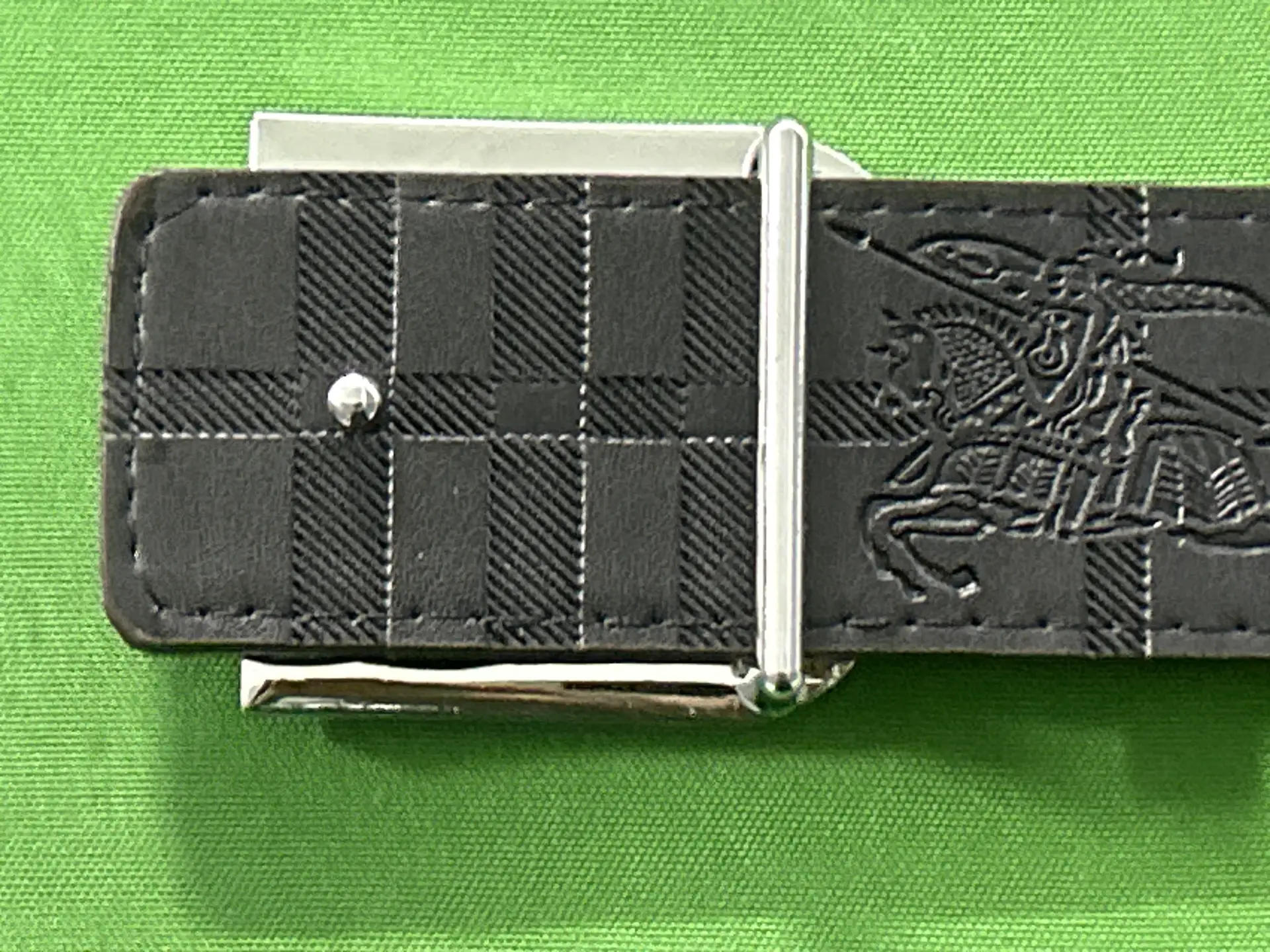 Burberry Check Belt Black