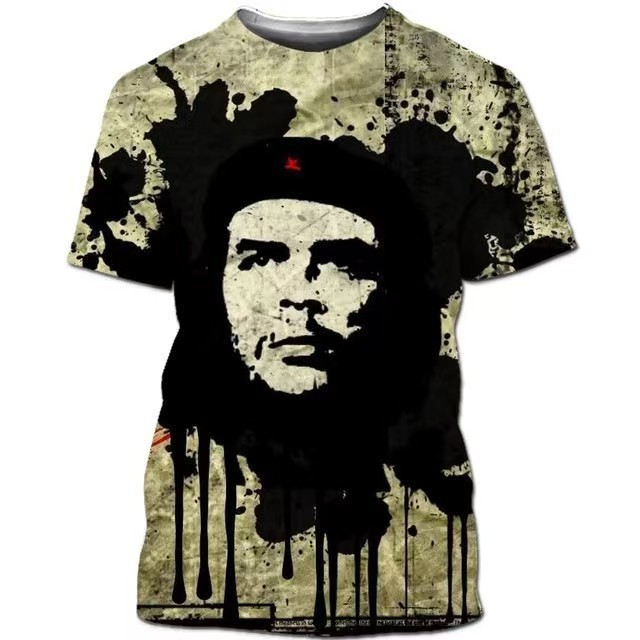 Che Guevara short sleeve communist revolution men's personality T-shirt clothes Soviet Union summer trend round neck QC photo from 1688 on Qualit.ly